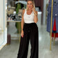 Calça wide leg