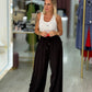 Calça wide leg