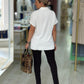 Blusa fluída com chapa metálica