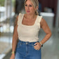 Top em malha com detalhe de folho (+ cores)