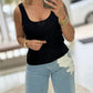 Top em malha canelada com alça (+ cores)