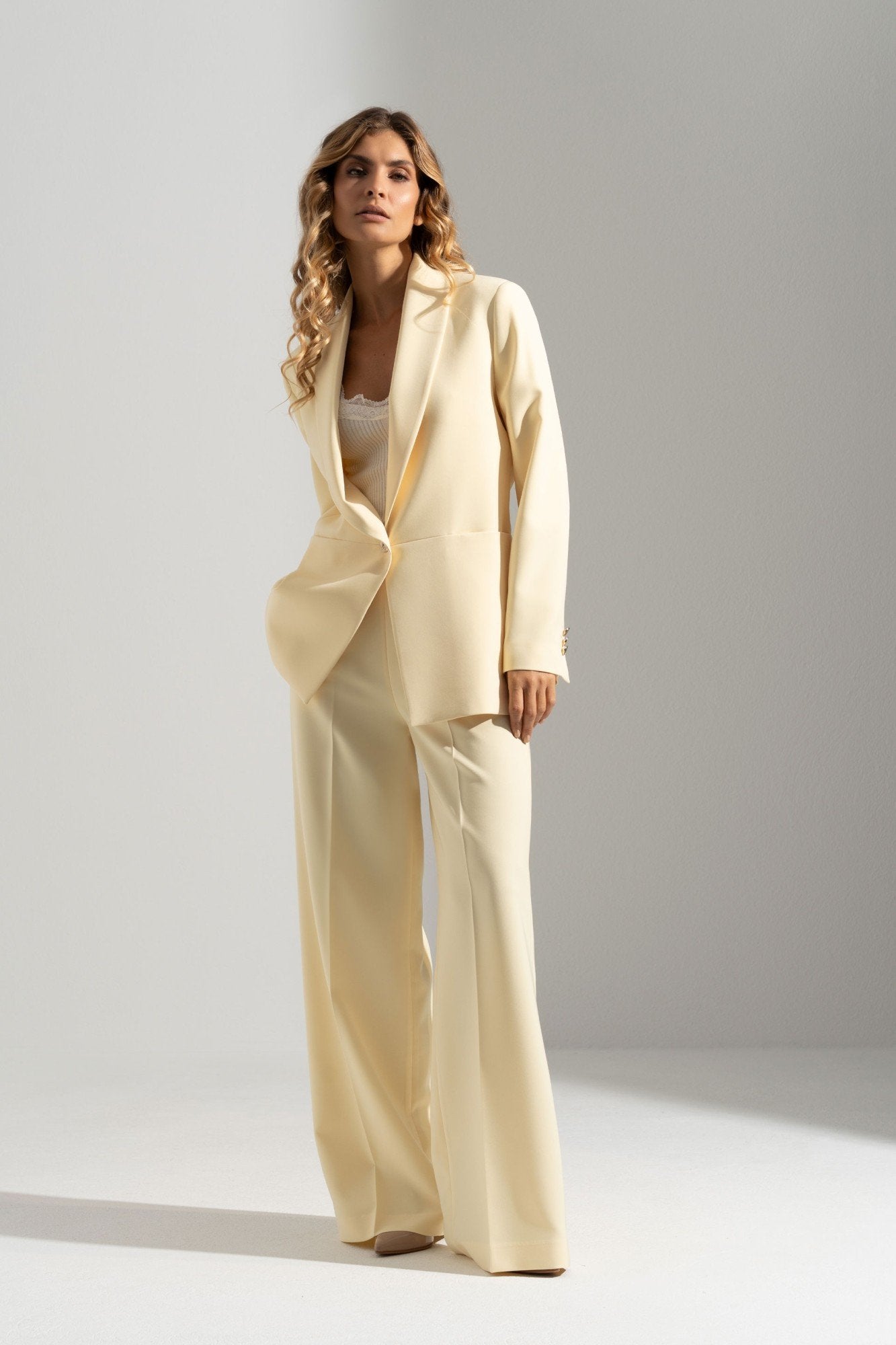 Blazer oversize com botões personalizados