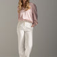 Calça wide leg com cinto elástico personalizado