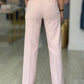 Calça wide leg com cinto elástico personalizado