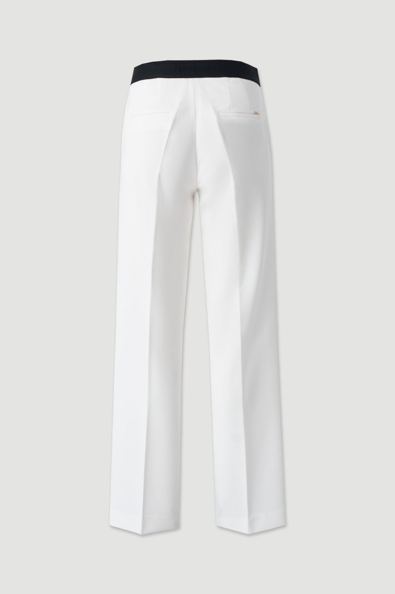 Calça wide leg com cinto elástico personalizado