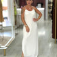 Vestido de malha texturada