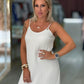 Vestido de malha texturada