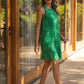 Vestido curto estampado