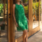 Vestido curto estampado