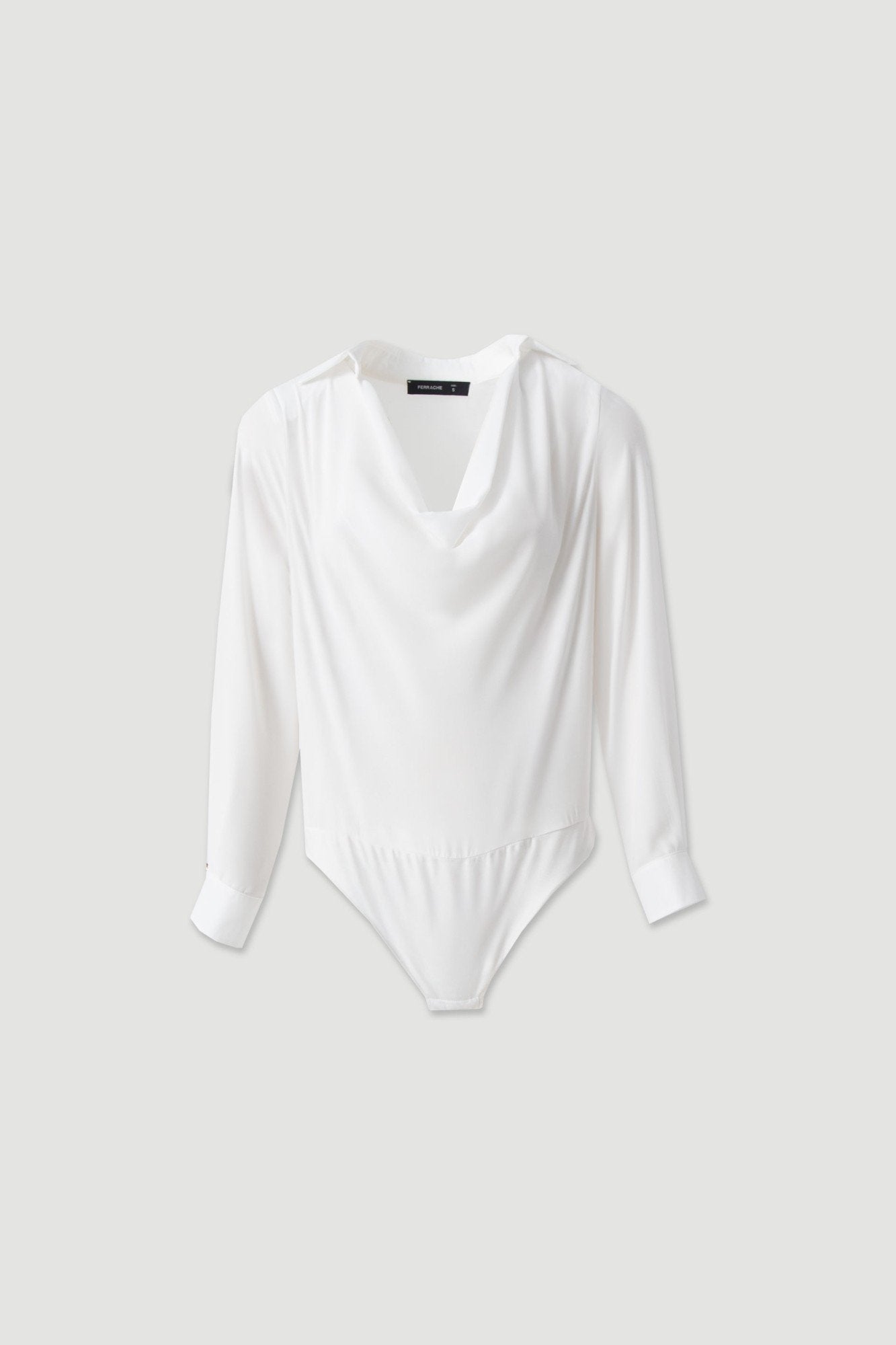 Body com decote drapeado