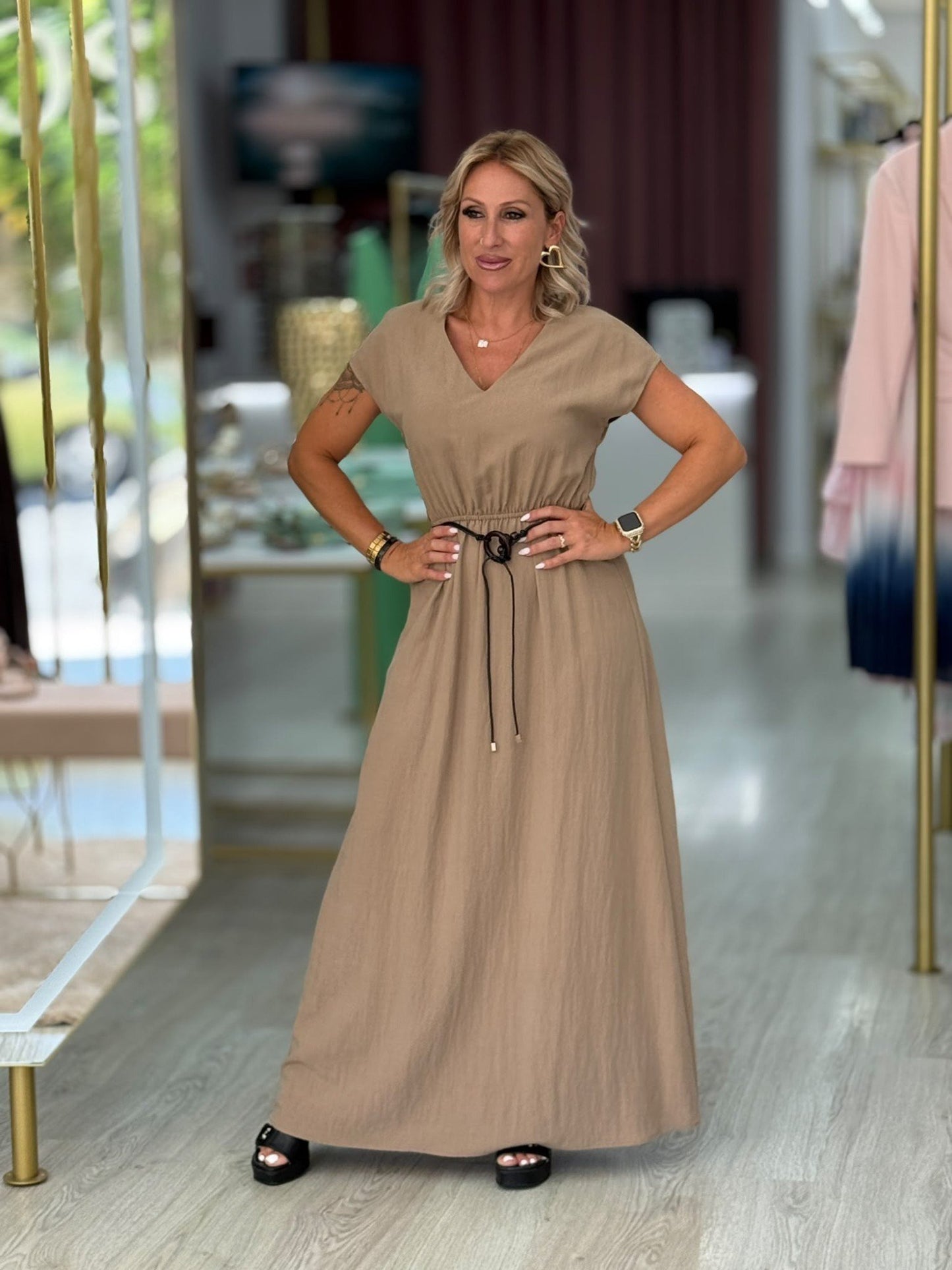 Vestido linho ( + cores)