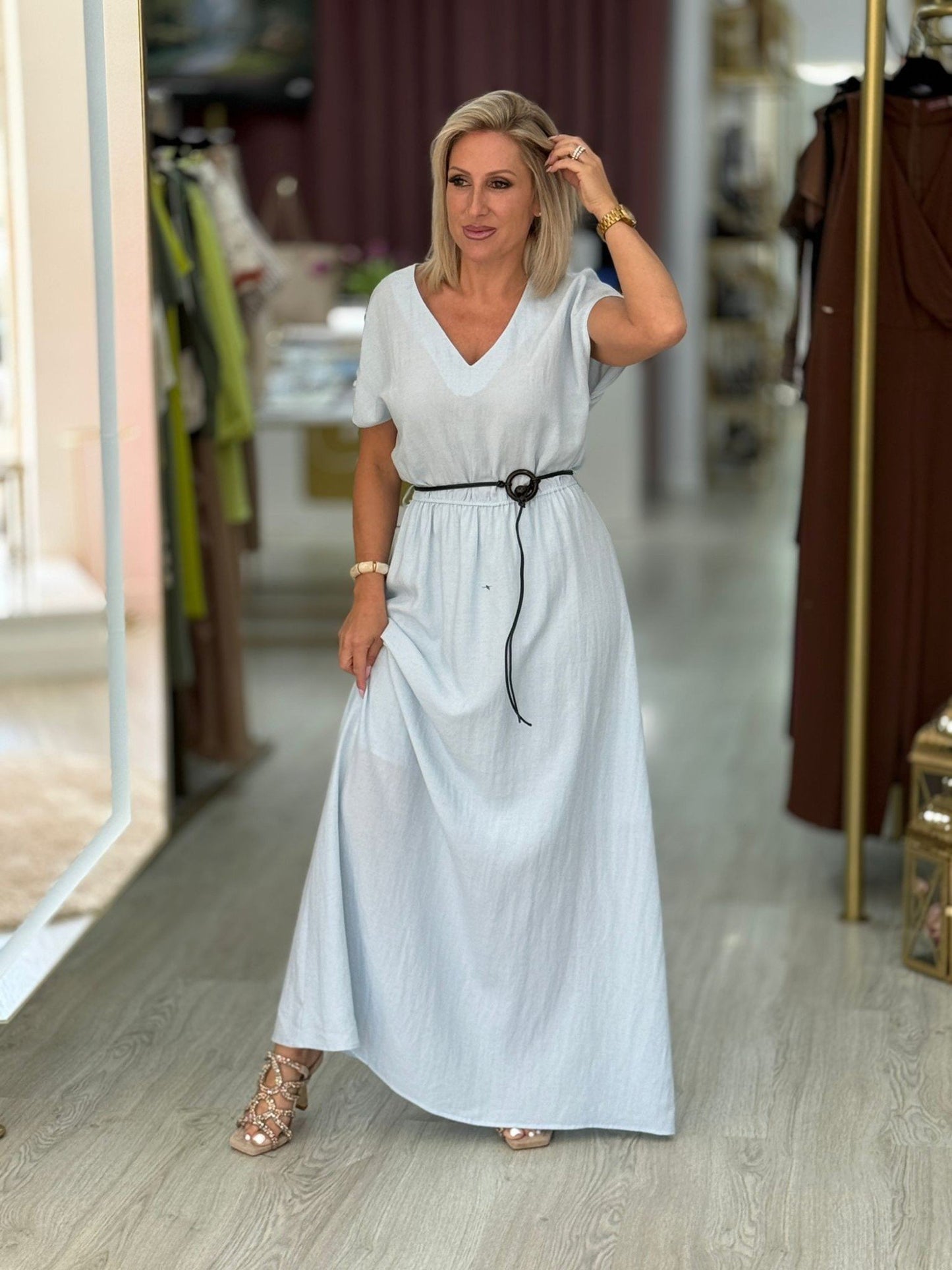 Vestido linho ( + cores)