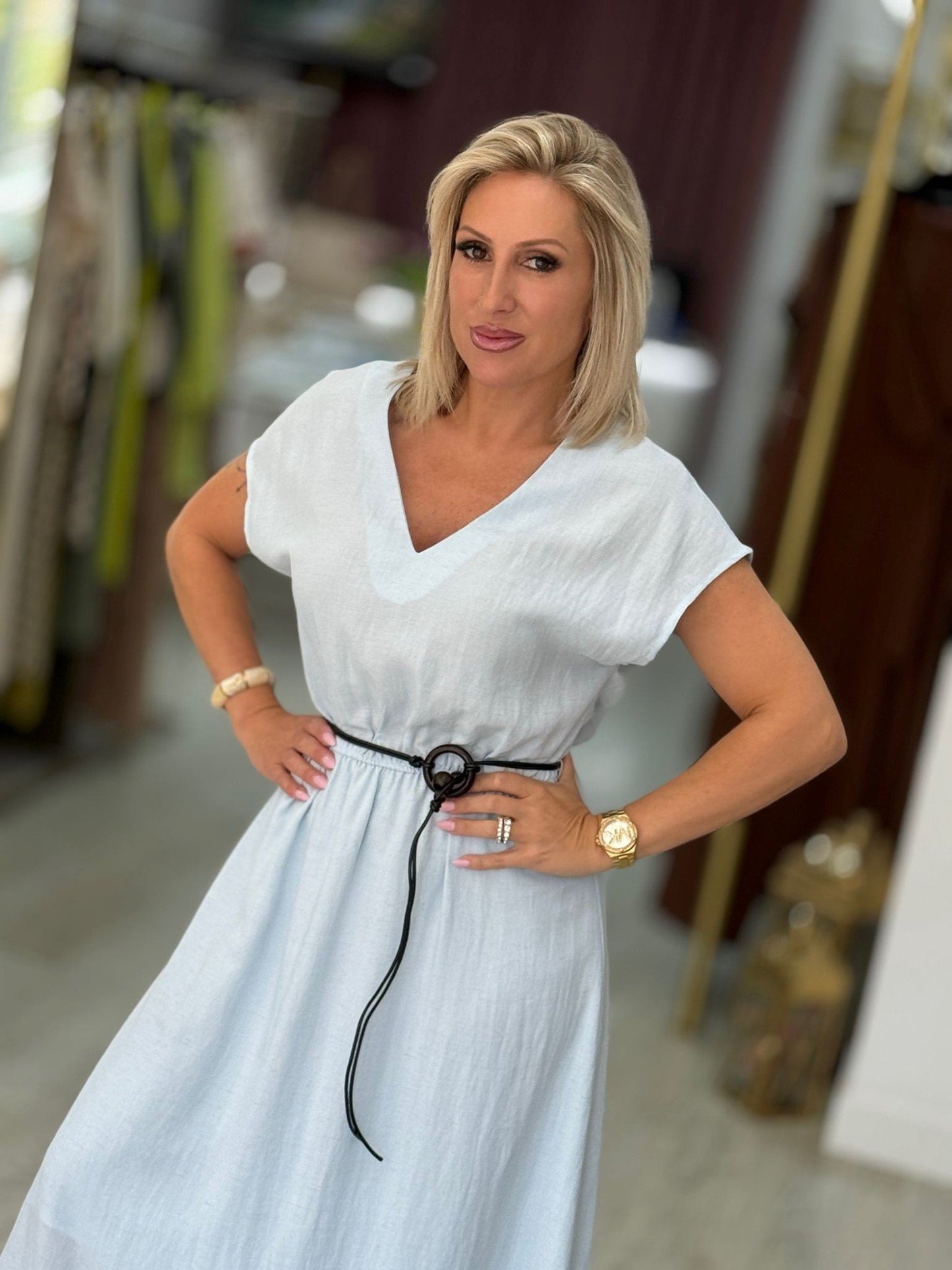 Vestido linho ( + cores)
