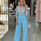 Calça de alfaiataria wide leg
