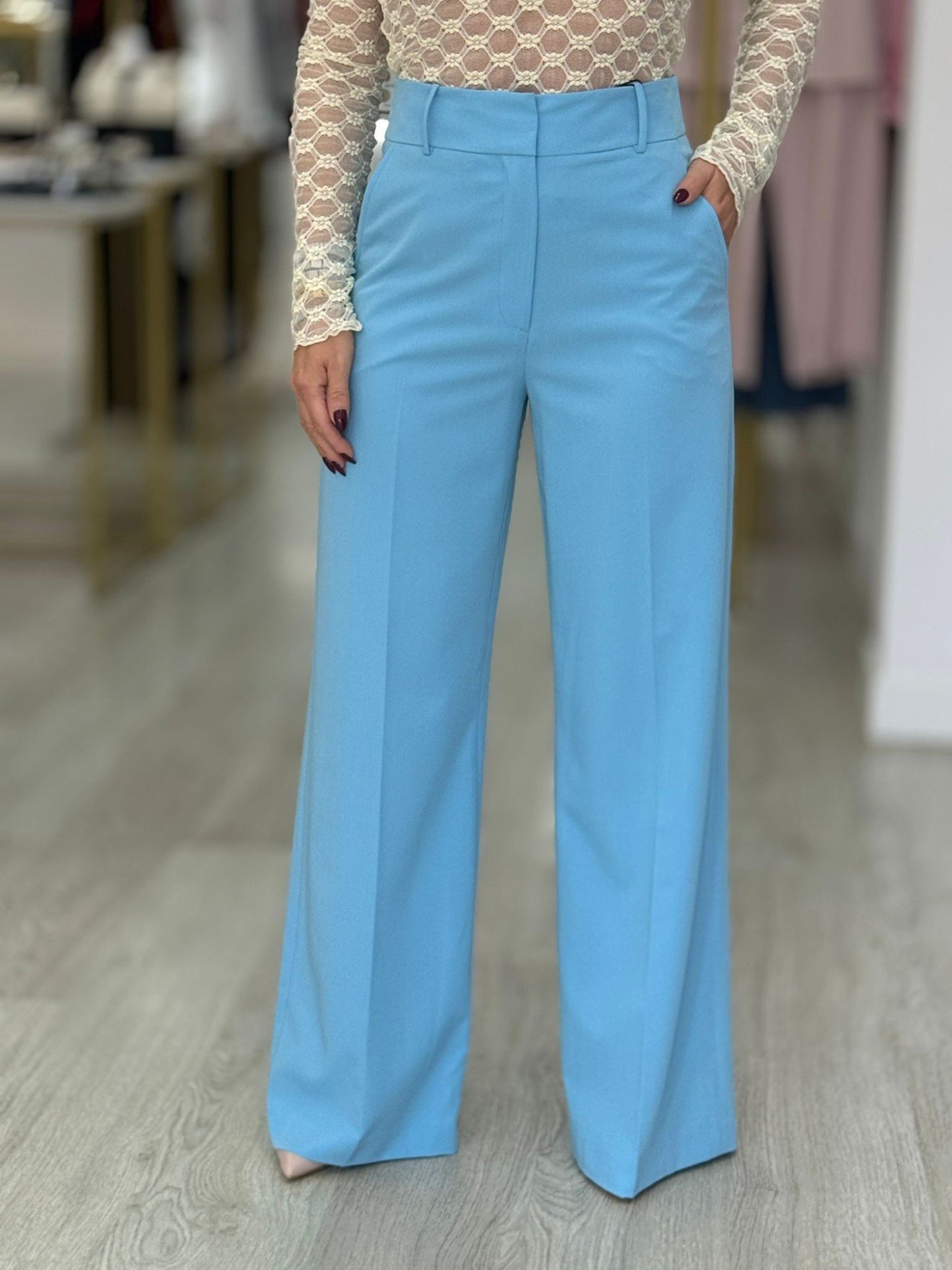 Calça de alfaiataria wide leg