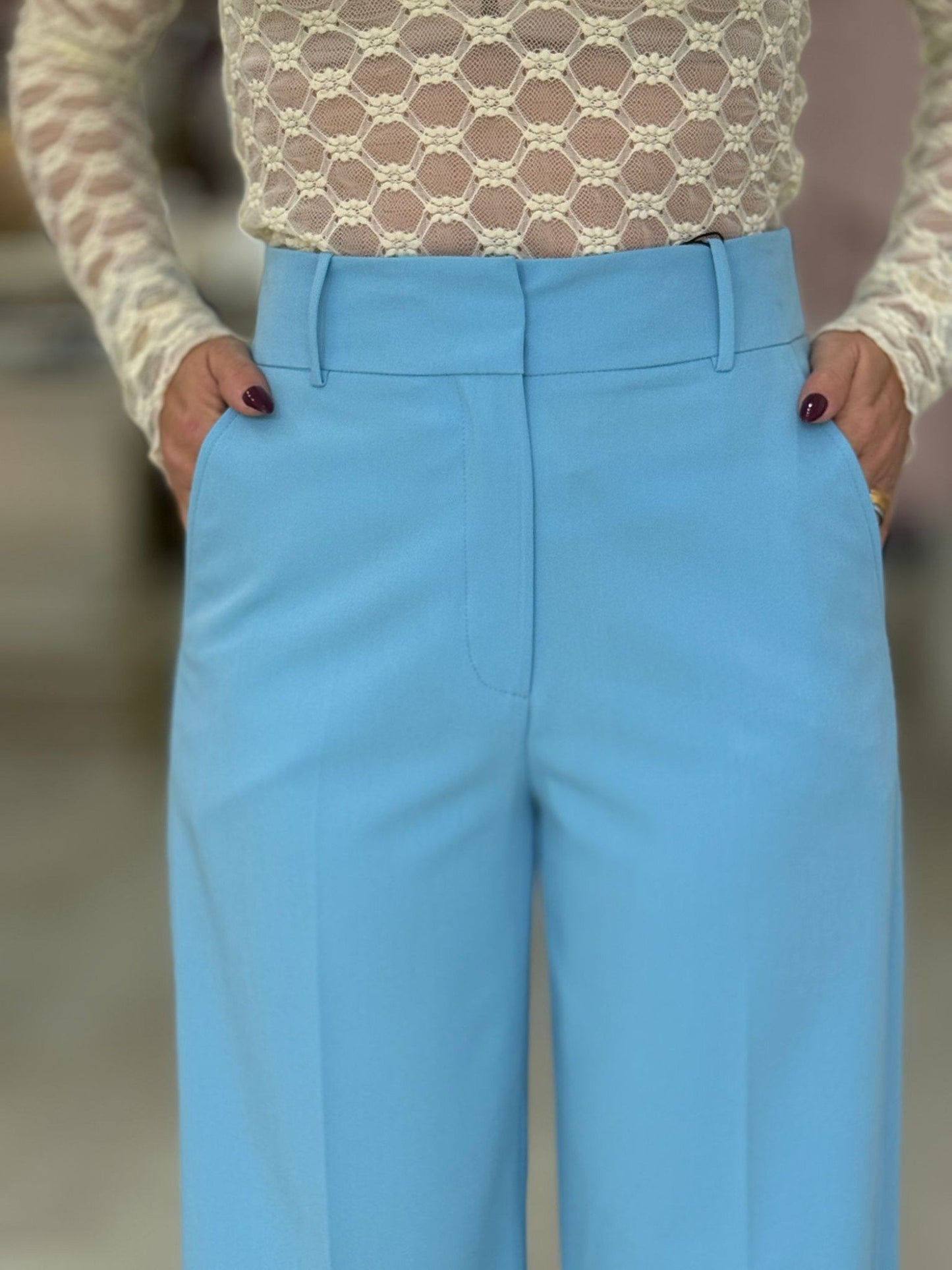 Calça de alfaiataria wide leg