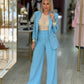 Calça de alfaiataria wide leg