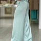 Calça fluida acetinada