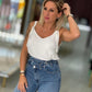 Top fluido de alças com detalhe ajustável (+ cores)