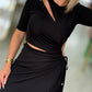 Vestido com recortes