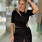 Vestido com recortes