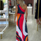Vestido Midi Assimétrico