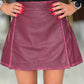 Saia Calção em Pele