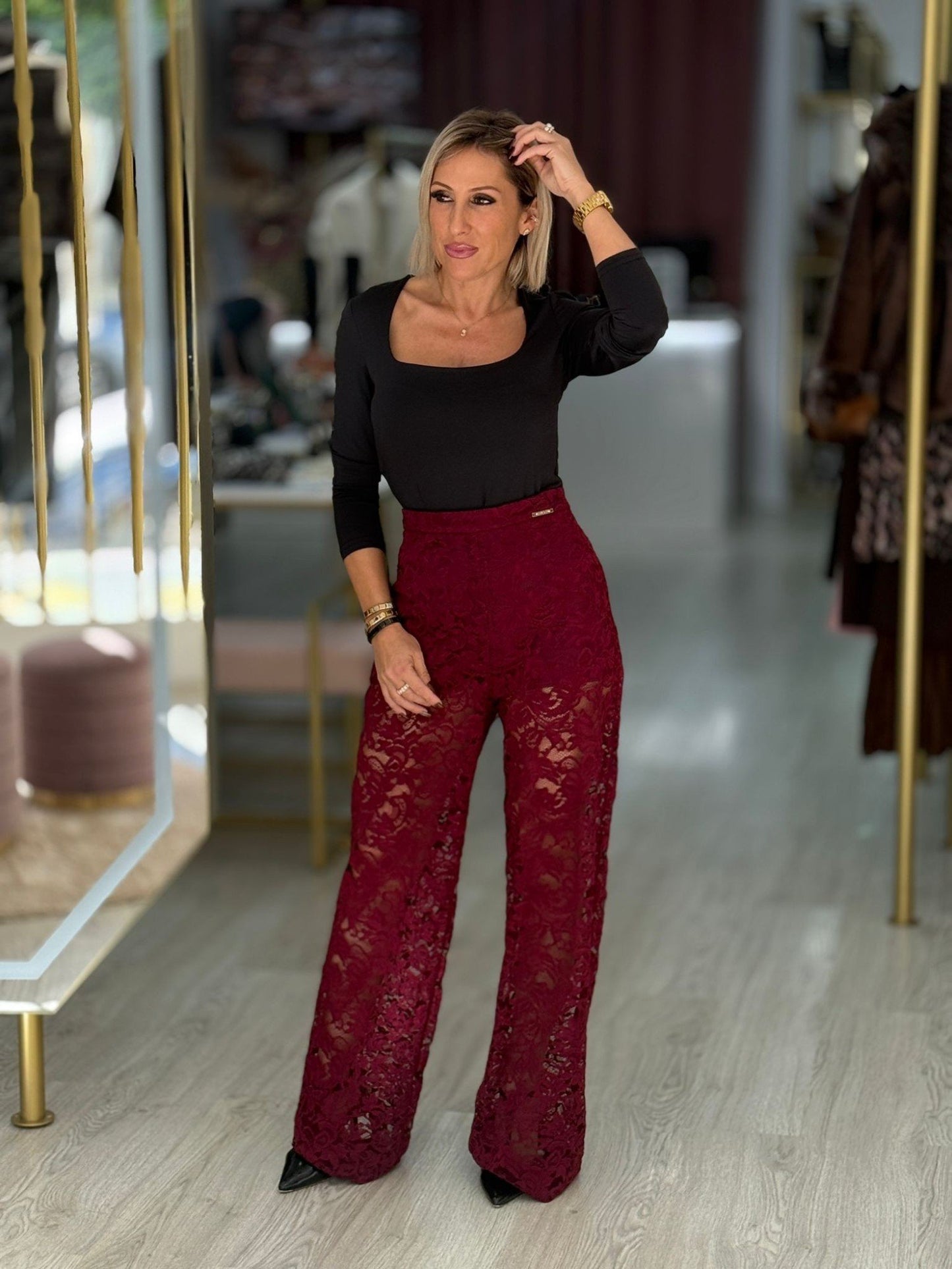 Calças em Renda com Forro (+ cores)