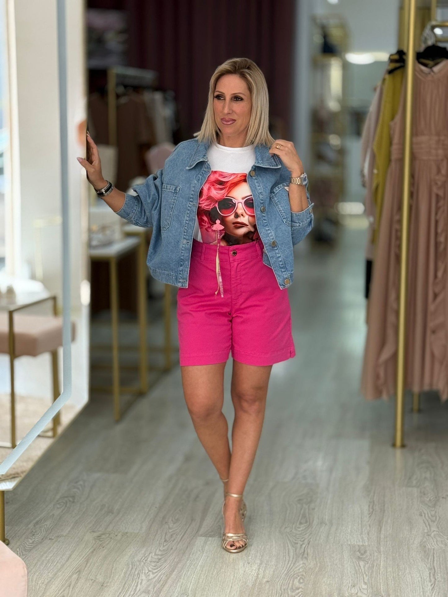 Blusão Denim Oversize