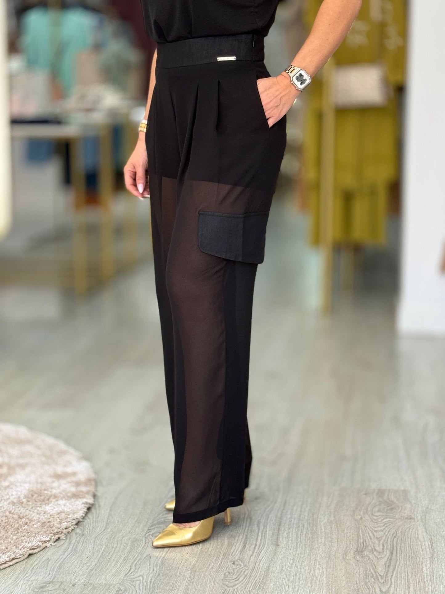 Calças Cargo Fluidas