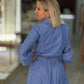 Camisa Cropped às Riscas