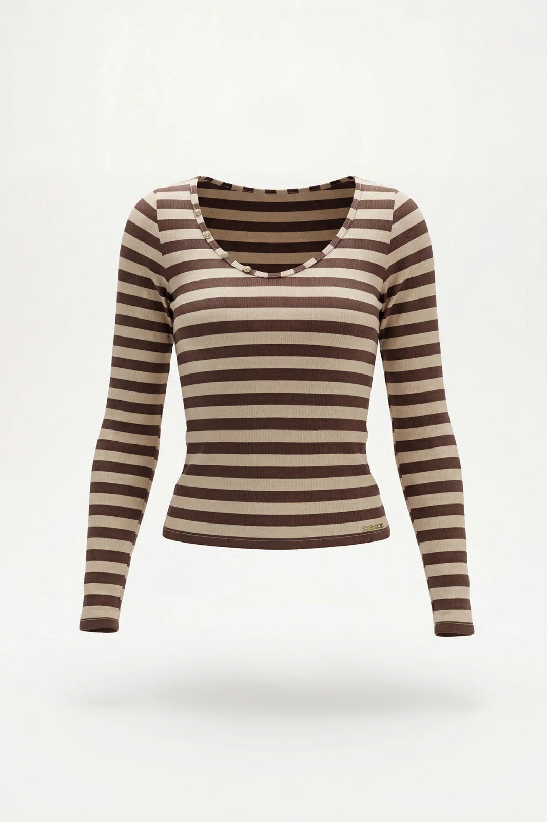 Top às Riscas com Botões no Decote (+ cores)