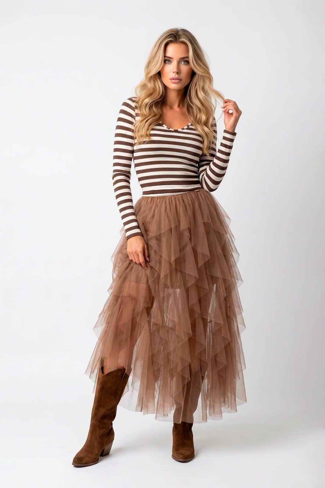 Top às Riscas com Botões no Decote (+ cores)