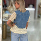 Colete Crop Denim