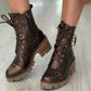 Bota Estilo Militar Castanha