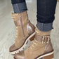 Bota Taupe Estilo Militar