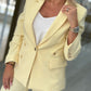 Blazer amarelo corte clássico