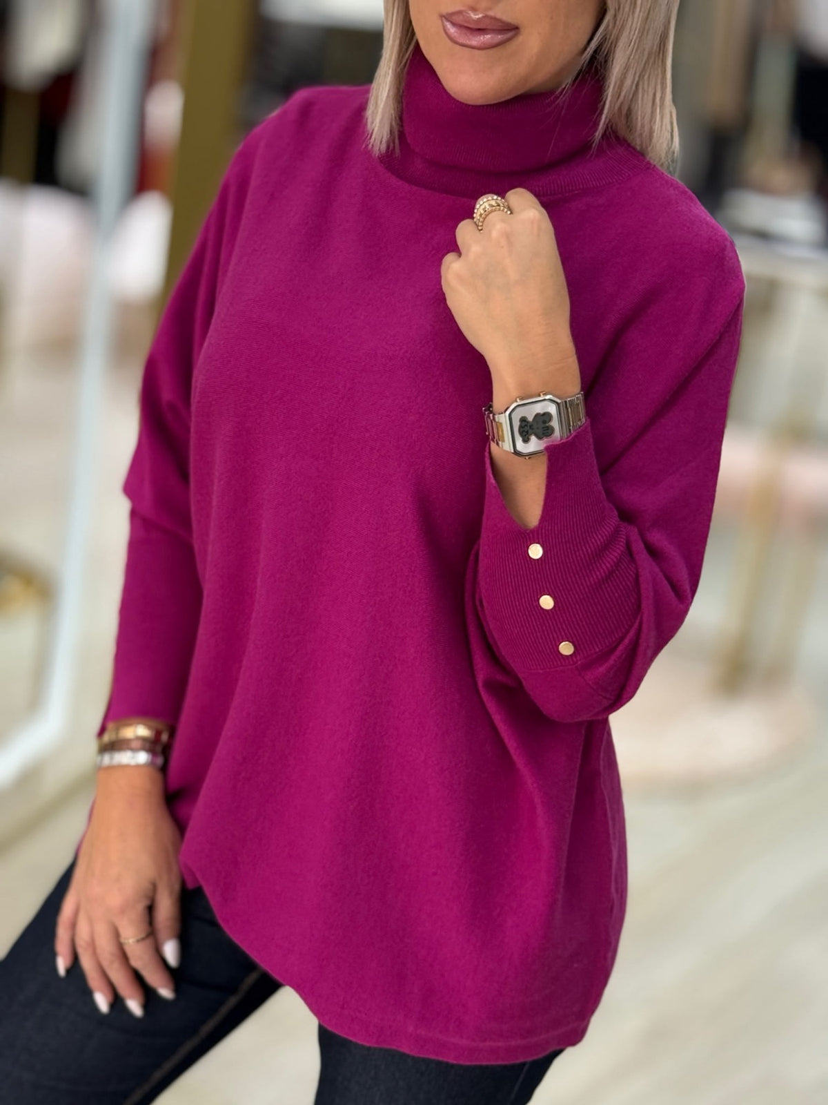 Camisola de gola alta (+ cores)