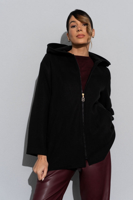 Casaco de fazenda com capuz