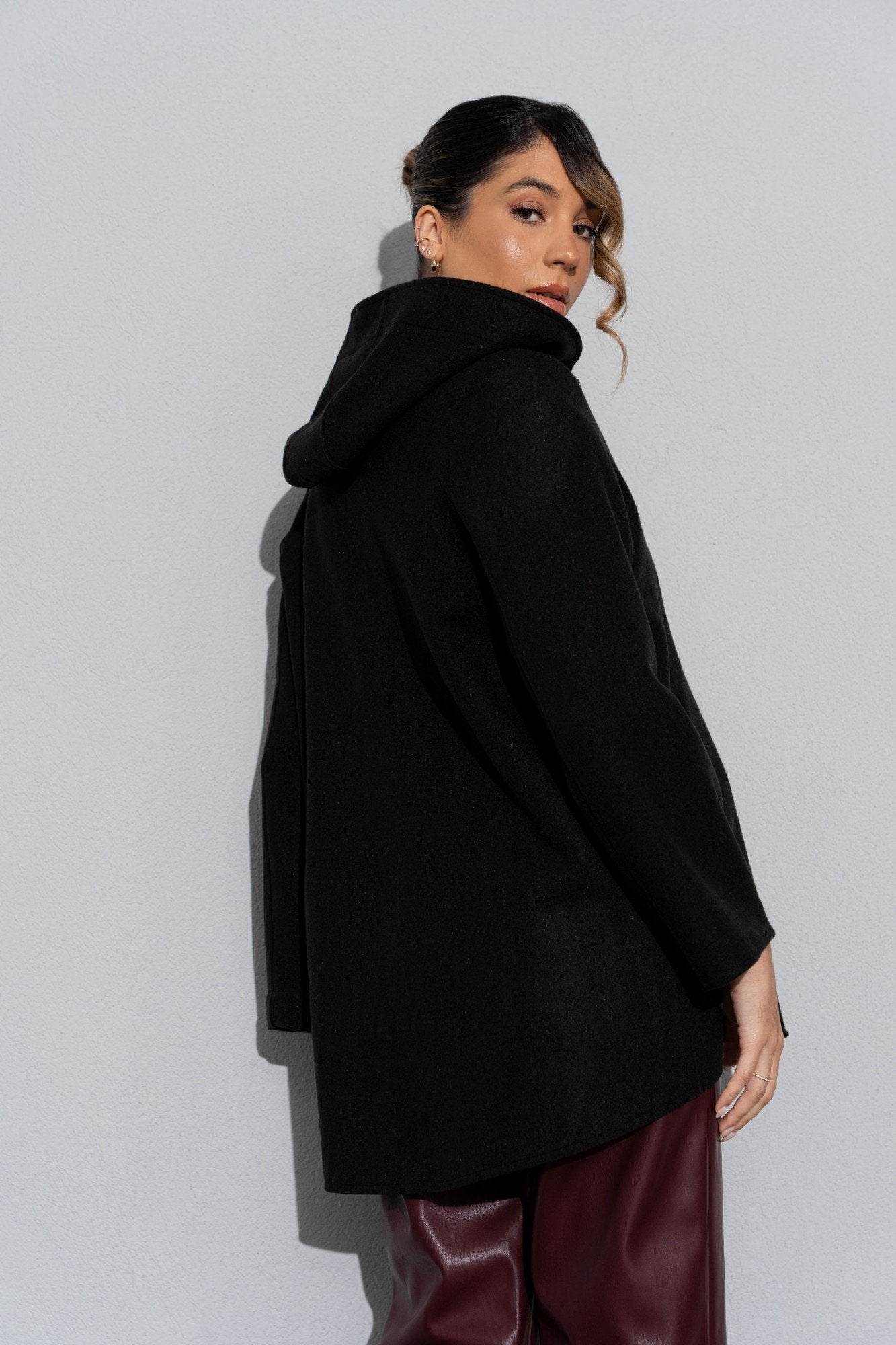 Casaco de fazenda com capuz