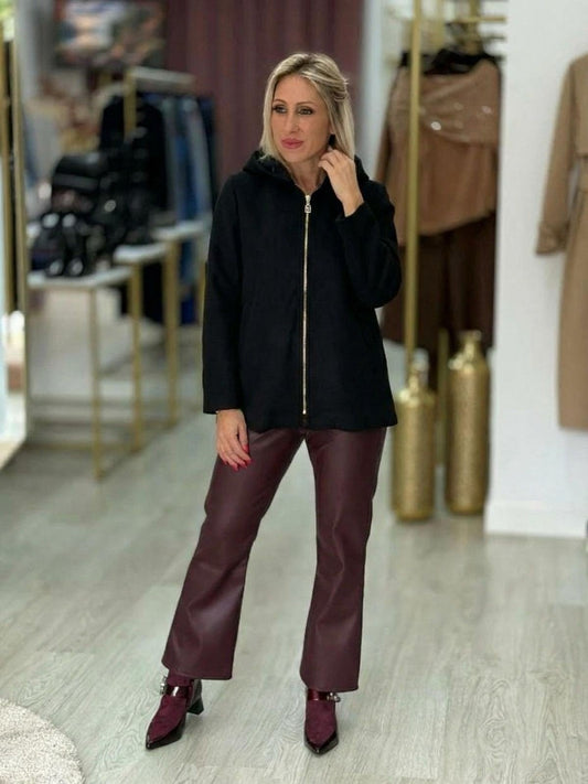 Casaco de fazenda com capuz