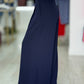 Calça curta wide leg com pregas frontais