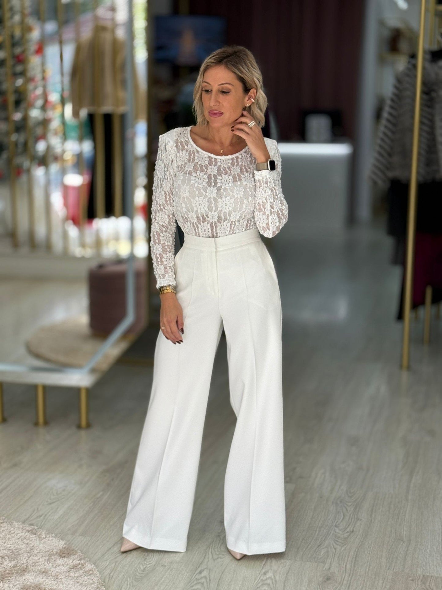 Calça clássica wide leg (+cores)