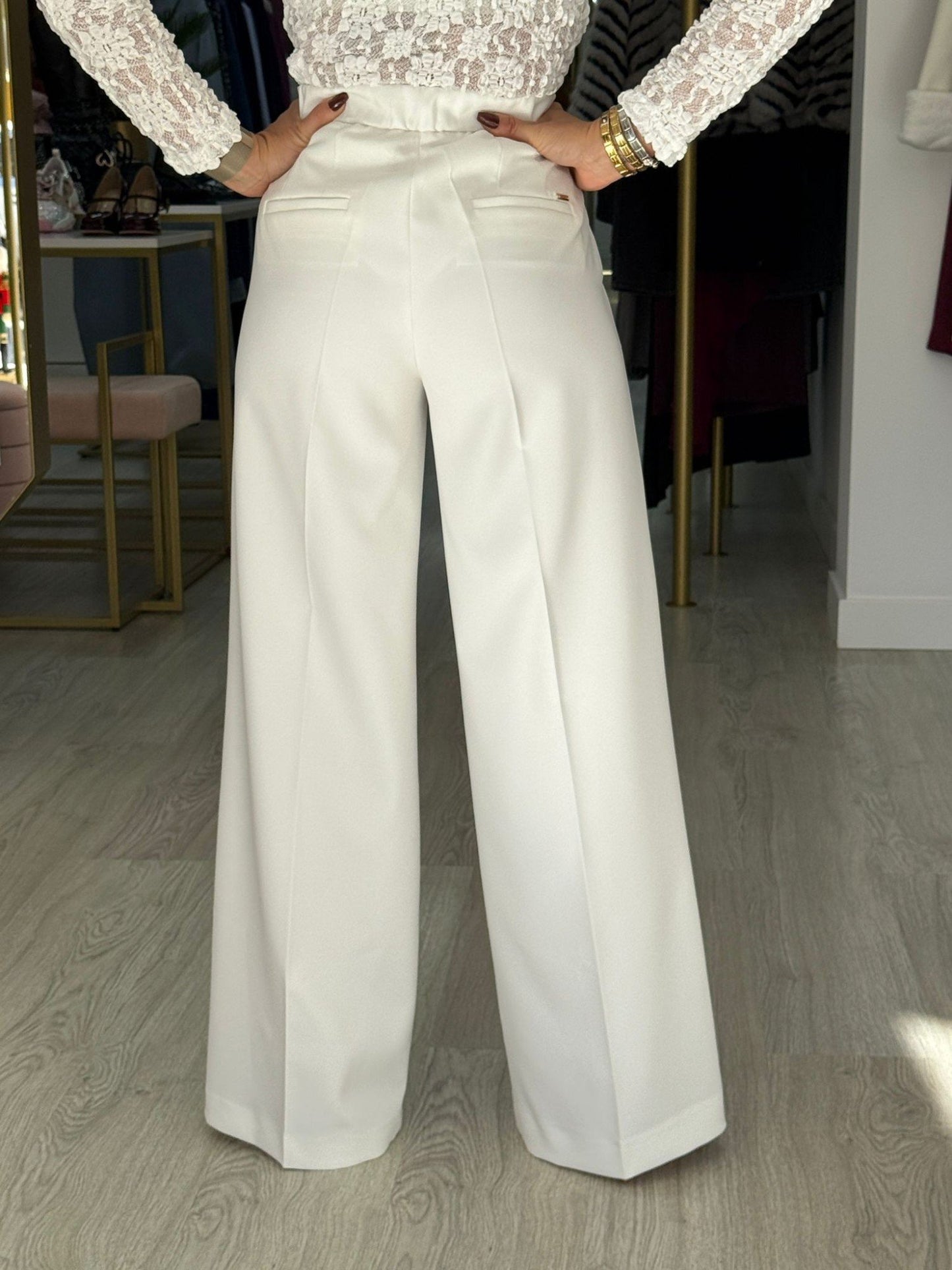 Calça clássica wide leg (+cores)