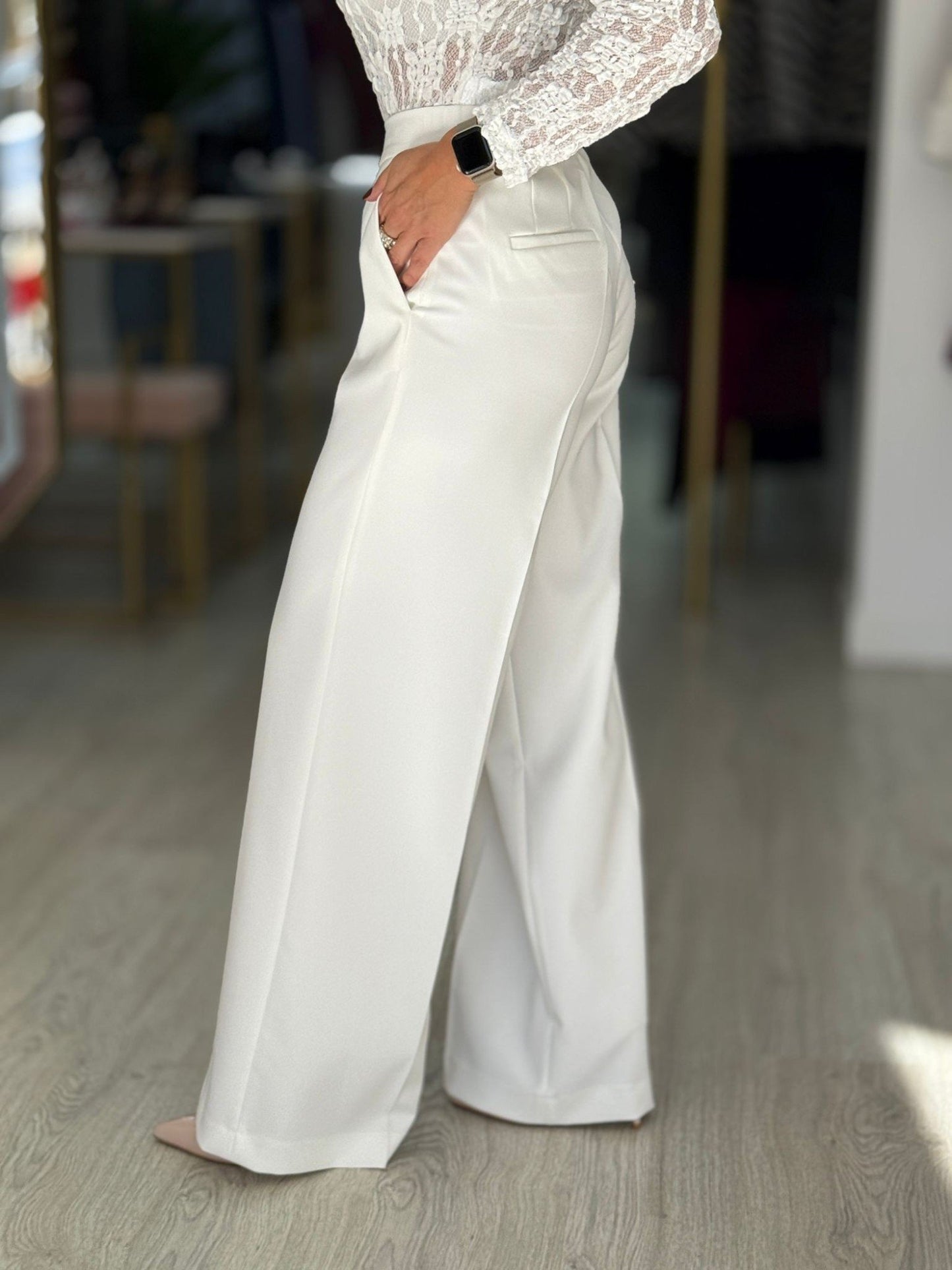 Calça clássica wide leg (+cores)