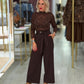 Calça culotte clássica com cinto (+ cores)