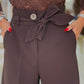 Calça culotte clássica com cinto (+ cores)