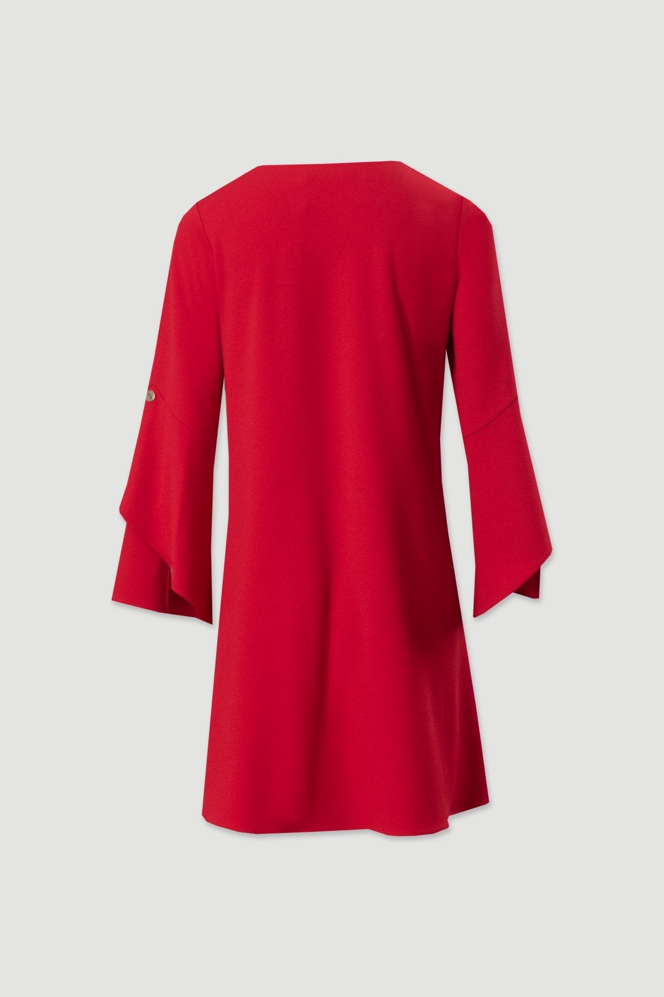 Vestido curto de manga comprida