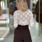 Camisola em renda com gola (+ cores)