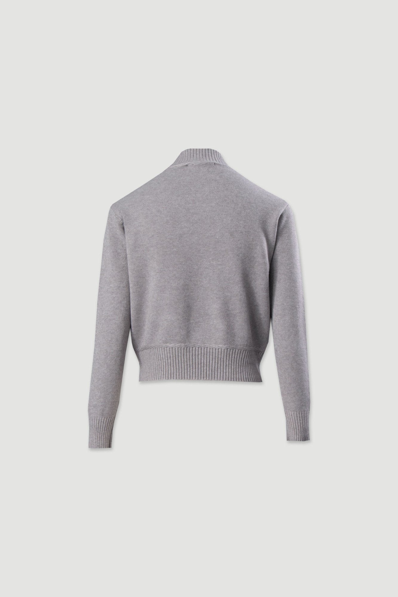 Camisola de malha com gola alta canelada (+ cores)